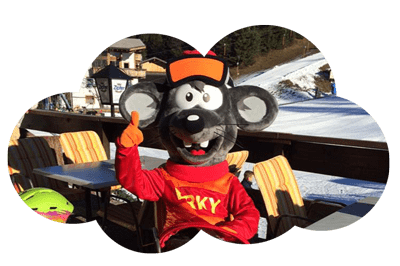 Essen und Getränke im Restaurant an der Skipiste